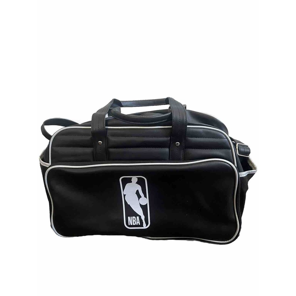 Custom Black Gemline Bag  Nba Logo Printed handles and strap travel organizer